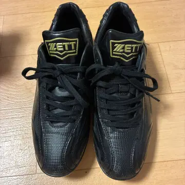 ZETT 블랙 스파이크 슈즈 25.0cm