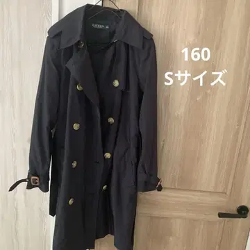 랄프 로렌 네이비 컬러 트렌치코트 160cm S 사이즈 여성용 키즈용