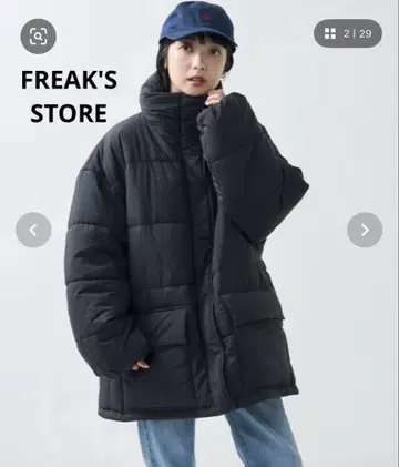 FREAK'S STORE 블랙 다운 자켓 프리마로프트 블랙