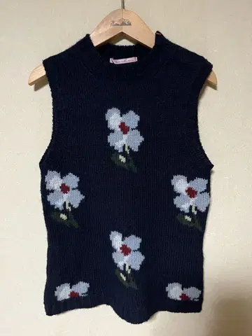 폴 스미스 꽃무늬 네이비 니트 베스트