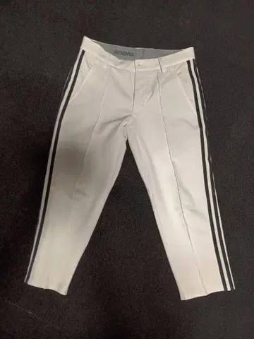 adidas 화이트 스트라이프 골프 팬츠