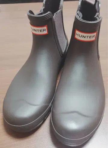 [컨디션 최상] HUNTER 사이드 고어 레인부츠 브라운 26~27cm