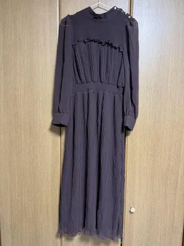 ZARA 쉬폰 원피스 브라운