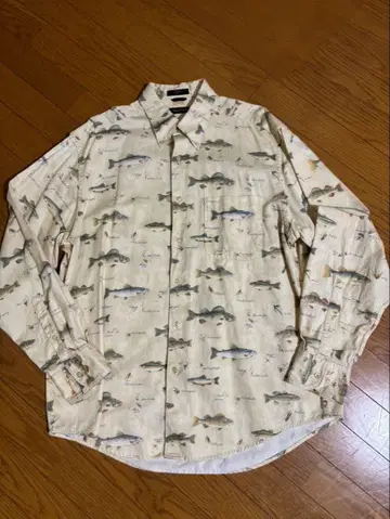 NAUTICA 송어 패턴 셔츠 L 사이즈