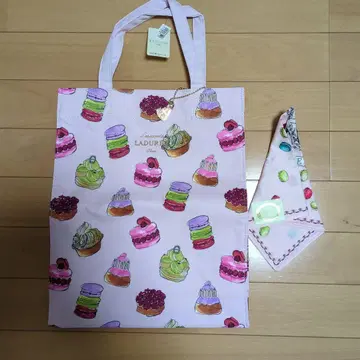 라뒤레 토트백 LADUREE 손수건 백 마카롱