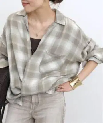 REMI RELIEF/레미 레리프 CHECK 2 WAY SHIRT