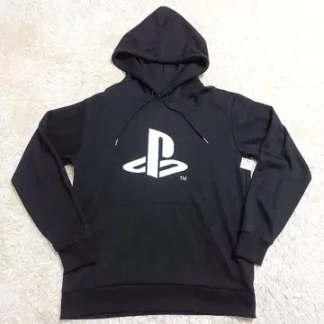 [ 미사용 ] PlayStation 후드티 백 프린트 쉐이프 L