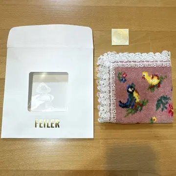 페이러 긴자와 레이스 콜라보 손수건 하이디 핑크