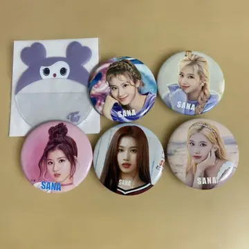 TWICE 사나 캔뱃지 복권 커버 세트 묶음 판매