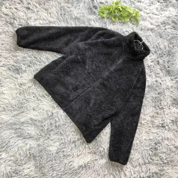 유니클로 [ XL ] 블랙 복슬복슬 보아 자켓 겨울 코디 따뜻한
