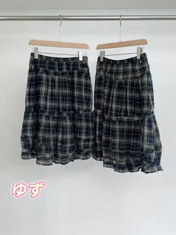 coyseio 체크 롱 스커트 1 사이즈