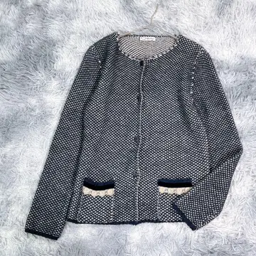 Gretepo 니트 가디건 네이비 이탈리아제 여성용 봄/가을