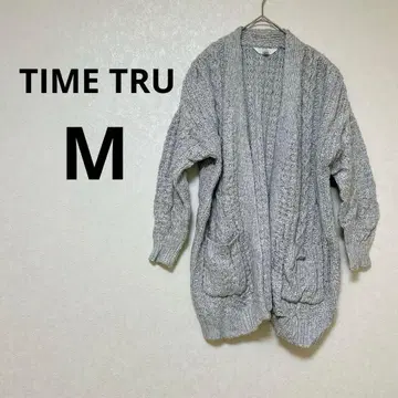TIME TRU 니트 가디건 [ M ] 그레이