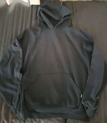 90s 러셀 애슬레틱 블랙 무지 후디 후드티
