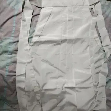 하카마 화이트 컬러 미사용품 끈 아래 85cm (윗손가락 실 없음) 2