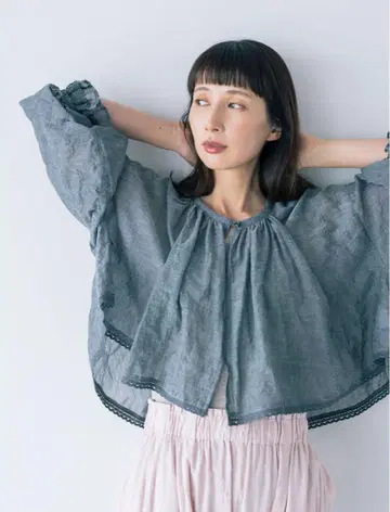 사만사 모스모스 kazumi 케이프 부착 볼레로