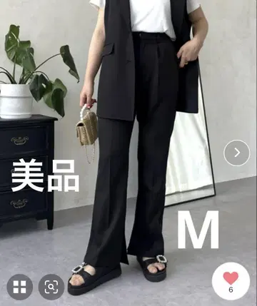 프로즈베일 [ MOMO ] 슬릿 플레어 팬츠