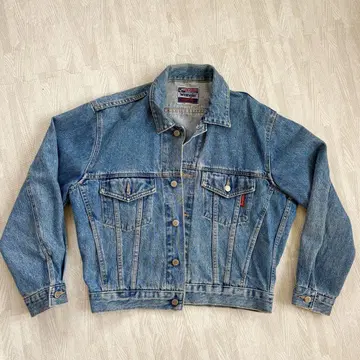 90s 빈티지 랭글러 데님 자켓 팔 넓은 G자켓