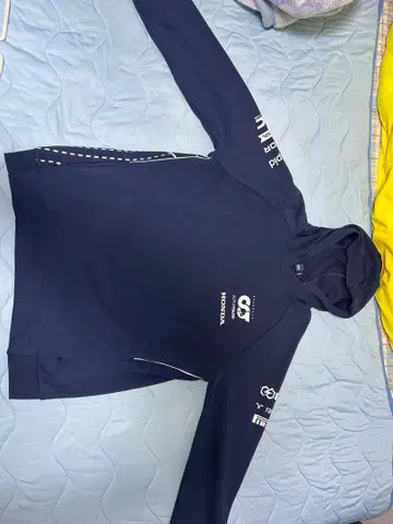 Scuderia AlphaTauri 후드 부착 후드티 네이비