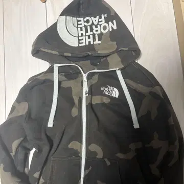 THE NORTH FACE 카모 패턴 풀 집업 후드티