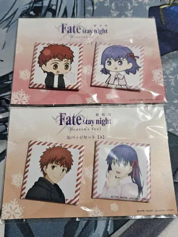 Fate Heaven's Feel 스퀘어 캔뱃지 세트 벚꽃 시로