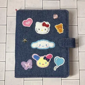 산리오 데님 와펜 바인더