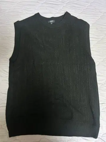 BEAMS HEART 니트 베스트 L 블랙