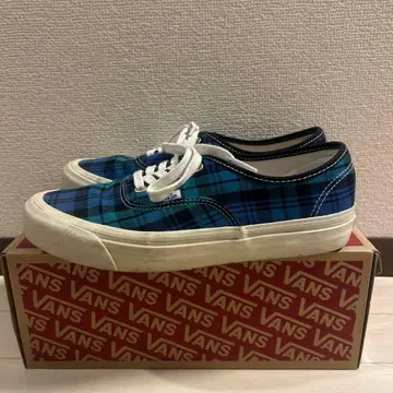 반스 VANS 오센틱 아나하임 OG PLAID 체크 그린/블루