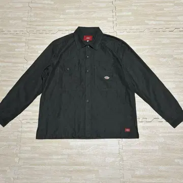 디키즈 워크 셔츠 다크 그린 카키 M
