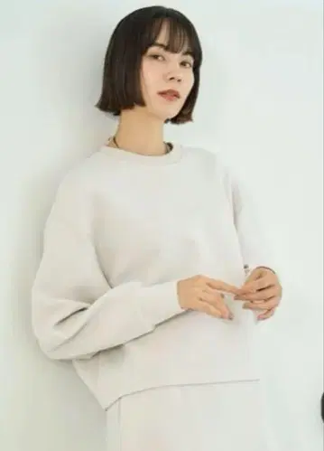 BEAUTY FORM JERSEY 하프 ZIP 풀오버