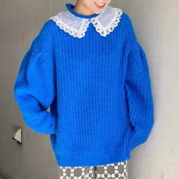 Dot&stripes childwoman 모헤어 니트 풀오버