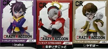 Crazy Raccoon 피규어 3세트