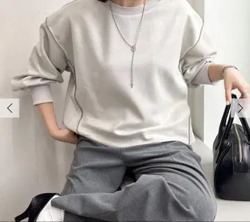 페이크 스웨이드 종이상자 풀오버