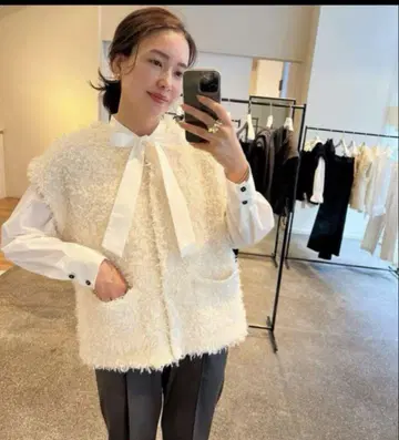 OHGA MOKE VEST 모케 베스트 화이트