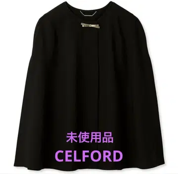 [택 포함 새상품] CELFORD 케이프 자켓 블랙 셀포드
