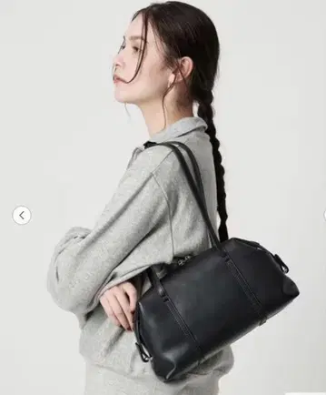 레더라이크 지퍼 스퀘어 보스턴 백