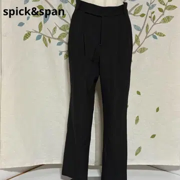 스픽 앤 스팬 블랙 테이퍼드 팬츠