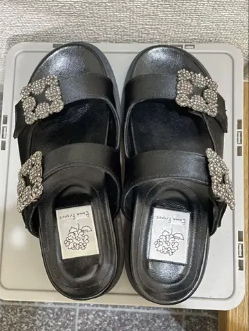 에마 프란시스 더블 벨트 샌들 S 사이즈 22.5cm