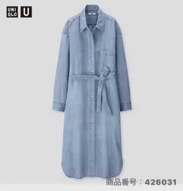 미개봉 새상품 UNIQLO U 데님 셔츠 원피스