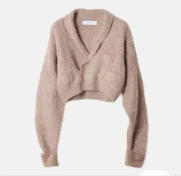 IRENE Alpaca Shaggy Middy Cardigan