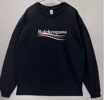 남녀 공용 BALEHENGANA 발레헨가나 롱 T 긴팔 티셔츠/블랙