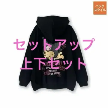 미사용 새상품 아베일 산리오 쿠로미 egg 콜라보 셋업 속기모 M