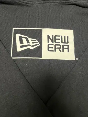NEW ERA 블랙 후드티 XL