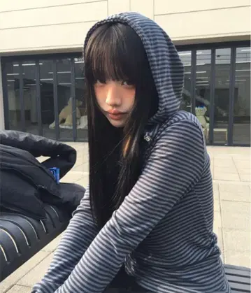 아네모네 래트 스냅 후드 버튼 T셔츠