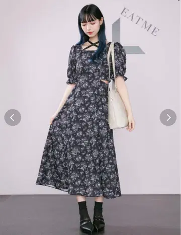 EATME 토와르 드 주이 프린트 원피스