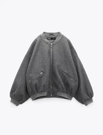 ZARA 봄버 자켓 그레이 아우터 L 사이즈