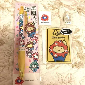 오사카 엑스포 먀쿠먀쿠 폼폼푸딩 볼펜 마그넷 2개 세트