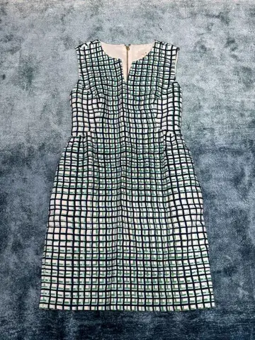 [ kate spade ] 체크 무늬 슬리브리스 원피스 사이즈 2A
