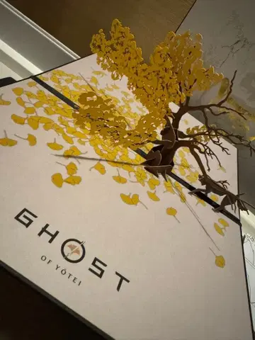 Ghost of Yotei 페이퍼 크래프트 은행나무 아트 카드 세트