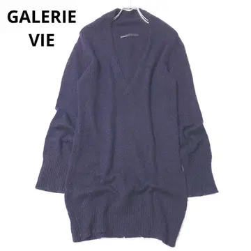 갸루리 니트 원피스 튜닉 V넥 알파카 울